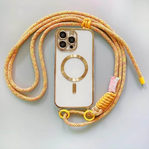 Lanière pour iPhone 16 et étui magnétique réglable pour garder les mains libres