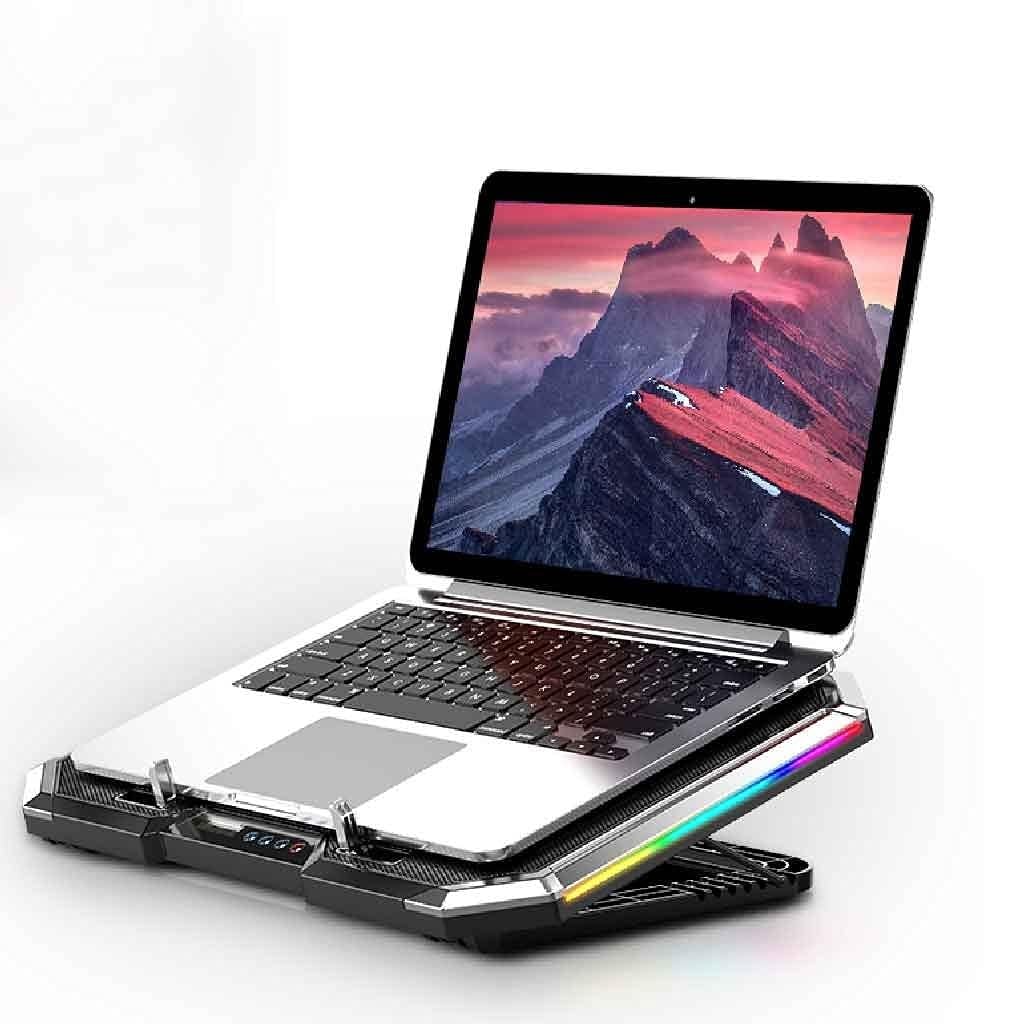 Laptop Cooler Plaque Refroidissement pc Portable Refroidisseur pour Ordinateur Portable de Jeu, Tapis de Refroidissement pour Ordinateur Portable, Refroidisseur Silencieux