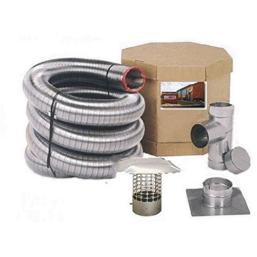 chimney liner kit 6x20 - 6 in. x 20 ft. Smooth Wall Fireplace Stainless Steel Chimney Liner Kit