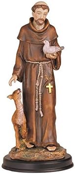 StealStreet SS-G-212.05 Saint Francis Holy Figurine Religious Decoration Statue Decor, 12"