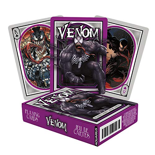 Aquarius Marvel Comics Venom Playing Cards - Venom Themed Deck Of Cards For Your Favorite Card Games - Officially Licensed Marvel Venom Merchandise & Collectibles - Poker Size #TOP6
