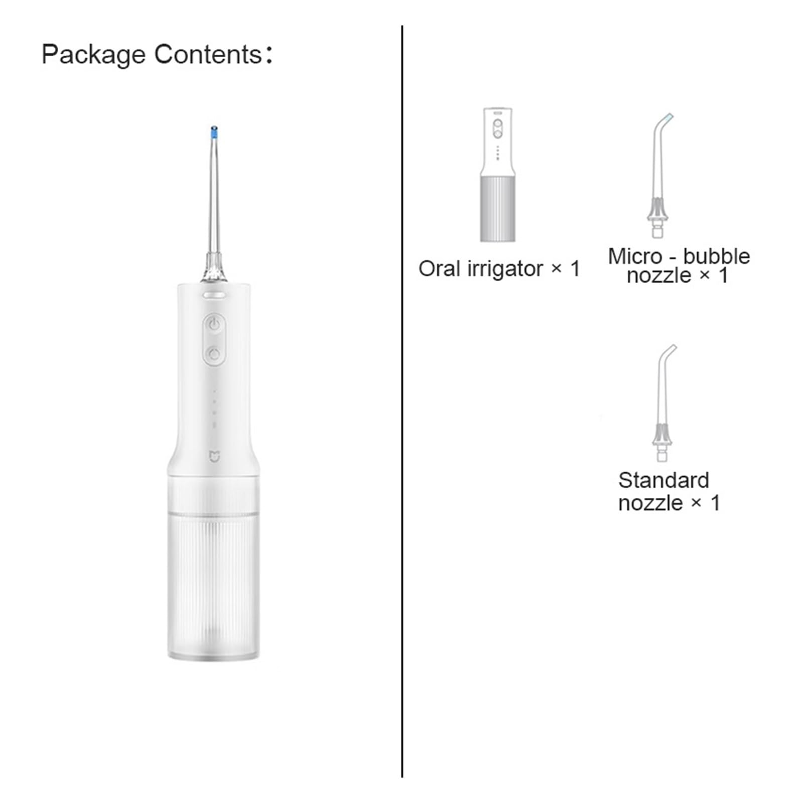 Irrigador bucal MIJIA, 3 modos, tanque de 200 ml