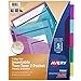 Avery 5 Tab Plastic Binder Dividers with Pockets, Two Tone, 1 Set (11988)