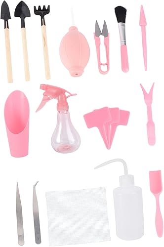 Happyyami 1 juego de 16 unids herramienta de plantación de interior Herramientas de plantas de interior Herramientas de suculenta Herramientas de