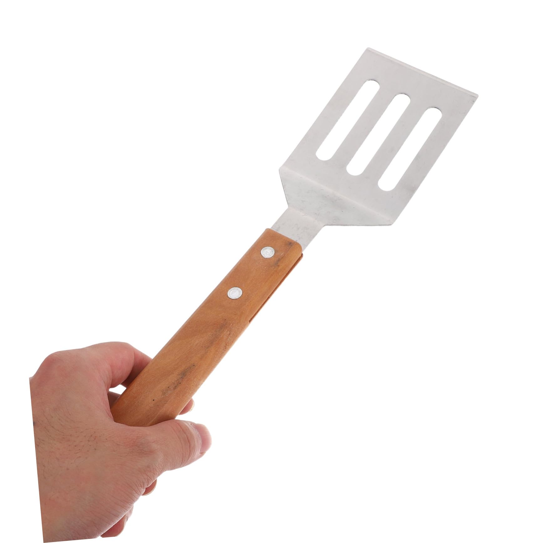 Grillbesteck mit Holzgriff Teiliges BBQ Zubehör für Outdoor Camping und Garten Tragbares Grillwerkzeug mit Spatel Zange und Messer im Praktischen Transportbeutel