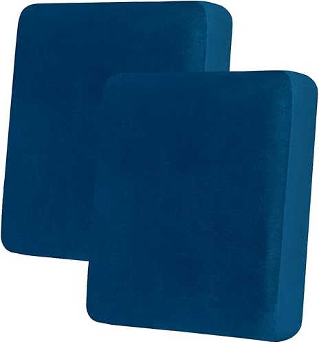 hyha Fundas de cojín de terciopelo para sofá, fundas de asiento suaves para sofá modular de 2 cojines, lavables, funda mágica para sofá con parte