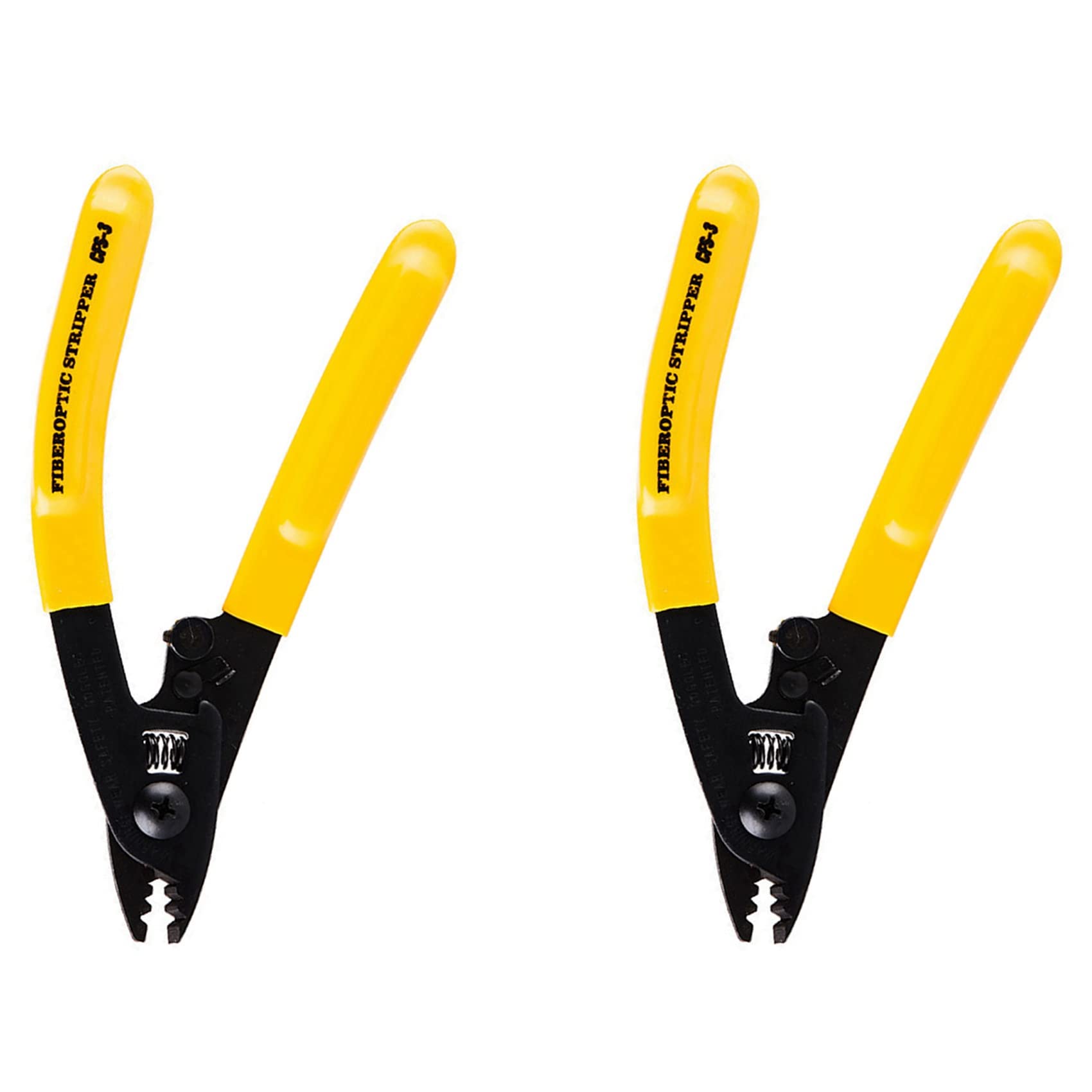Jnchdghwa Yellow 2X -3 Optical Fiber Wire Stripper,Stripping Cold Splicing Tool Strip The Coating Skin Of Optical Fiber Cable Pigtail