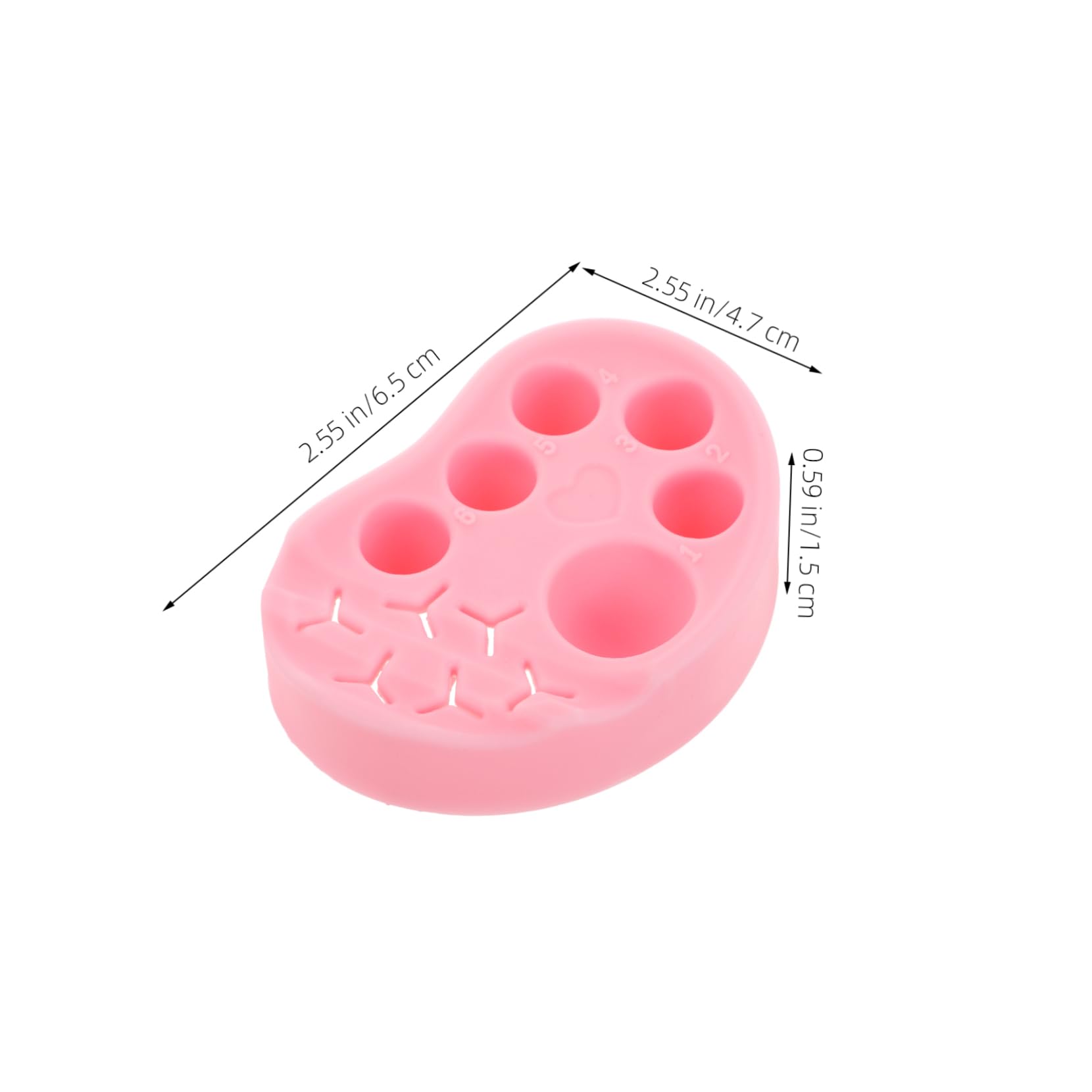 FOMIYES Versatile Silicone Palette for Nail Art Makeup and Tattoo Coloring Tool