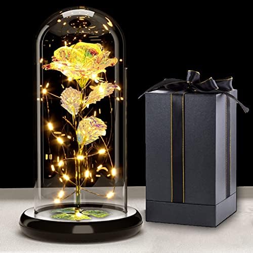Galaxy Rose for Her, Light Up Rose Flowe...