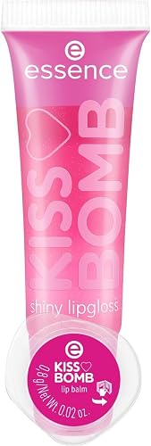 essence KISS BOMB shiny lipgloss & lip balm 01
