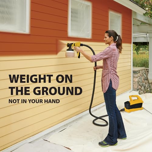 Image of Wagner SprayTech 0529090 FLEXiO 4000 Stationary HVLP Paint and Stain Sprayer, Sprays Most Unthinned Latex, Includes Two Nozzles, iSpray Nozzle and Detail Finish Nozzle