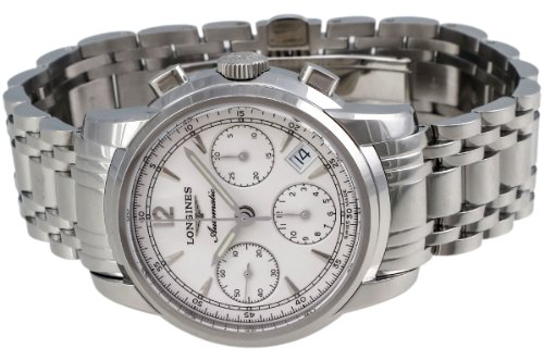 Longines Saint-Imier Automatic Chronograph Steel Mens Watch Silver Dial Calendar L2.752.4.72.62