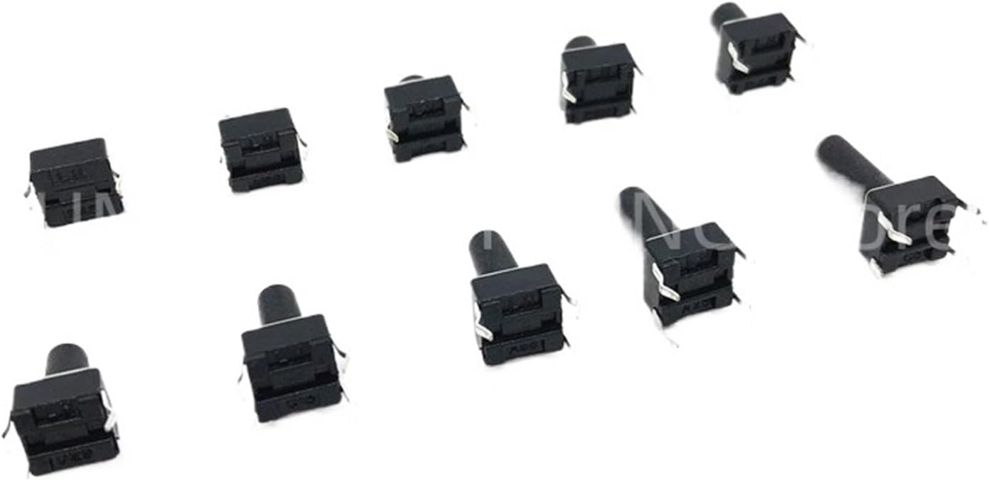 10 Models 6 * 6 Tact Switch Tactile Push Button Kit 4P 4.3 5~13MM DIP SMD Waterproof Bracket 6x6 Key PCB Switchs DIY(100PCS)