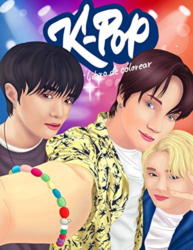 KPOP Libro de colorear: Una colecciÃ³n de retratos y escenas de baile de los Ã­dolos de Kpop (Spanish Edition)