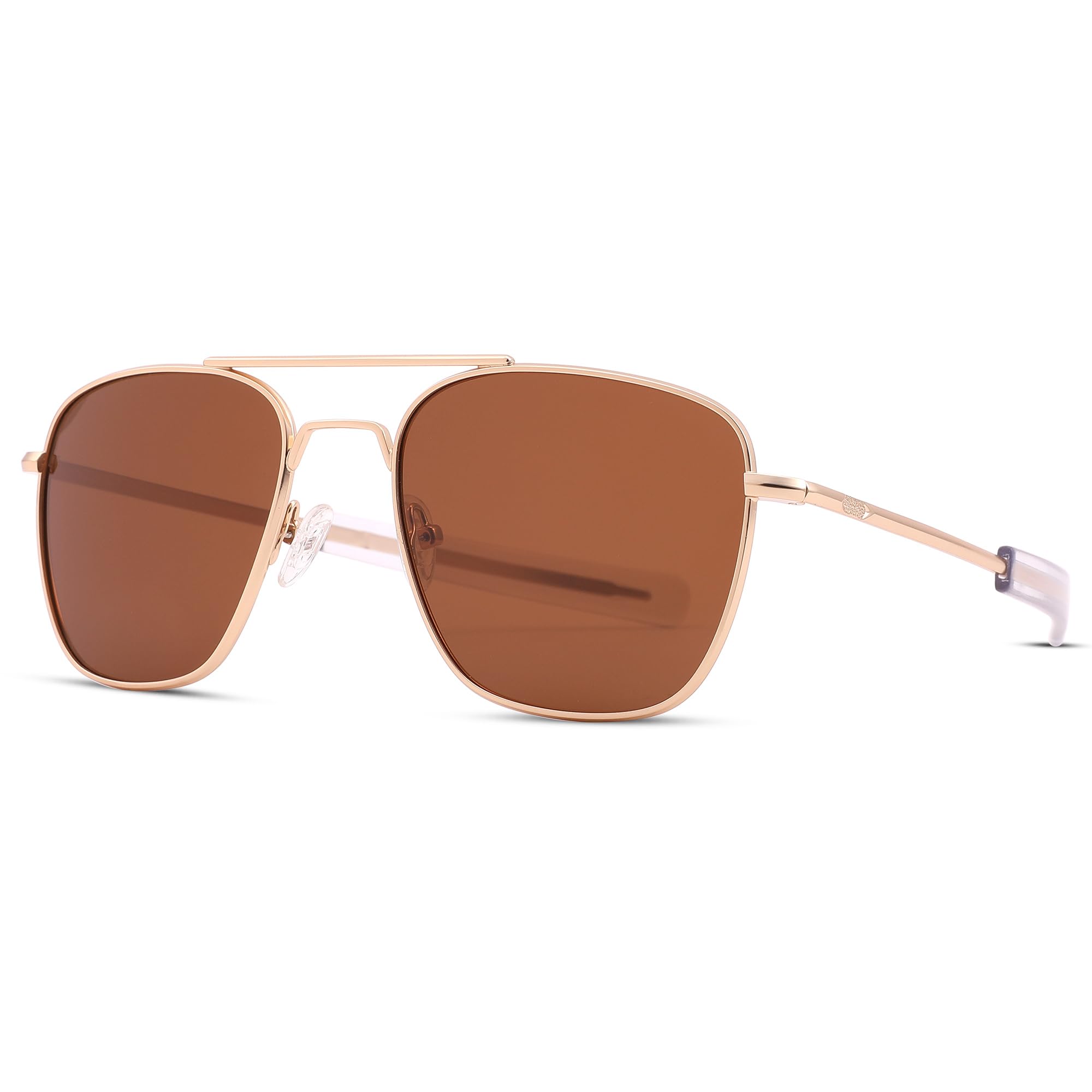 Pro Acme Sunglasses Men Polarized Aviator Sunglasses Military Style Metal Frame with Bayonet Temples