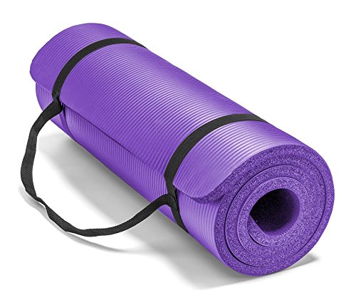 - Spoga Premium Extra Thick 180cm 60cm Long High Density Exercise Yoga Mat with Comfort Foam and Carrying Straps