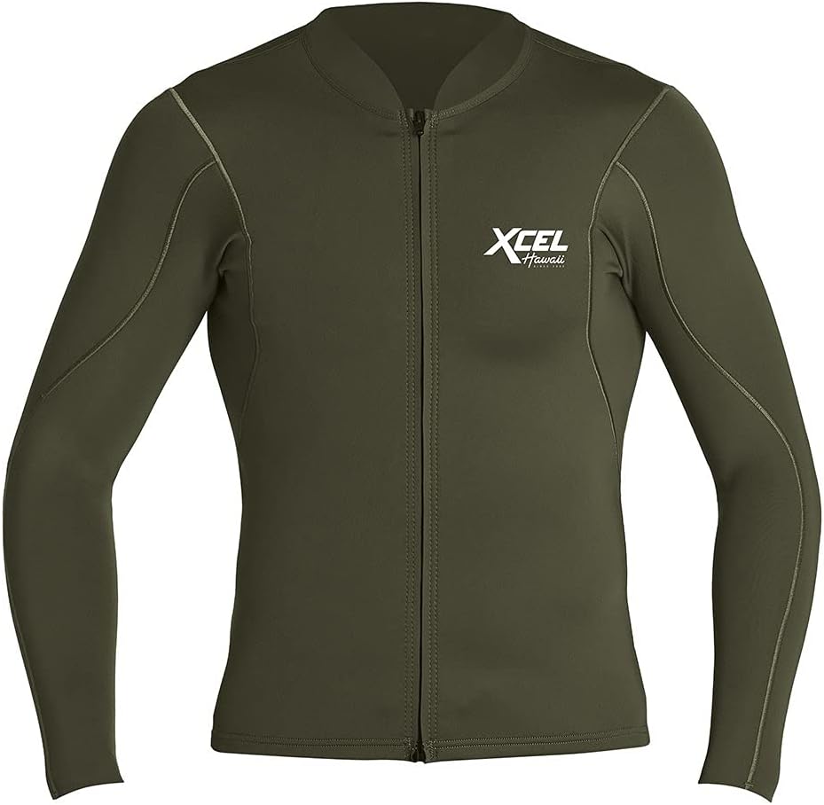 XCEL Mens Axis 1/0.5mm Long Sleeve Front Zip Wetsuit Jacket