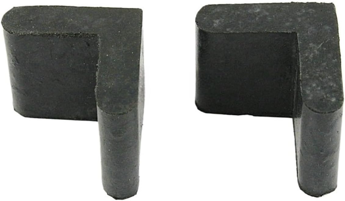 FENG GUO 24 Pieces 25 x 25mm L Shape Furniture Feet Rubber Cover Angle Feet Pad Black