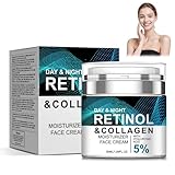 Retinol Collagen Face Cream with 5% Hyaluronic Acid – Anti-Aging & Anti-Wrinkle Formula to Reduce Fine Lines, Lift & Firm Skin, 24-Hour Hydration for Youthful Glow, Suitable for Most Skin Types.