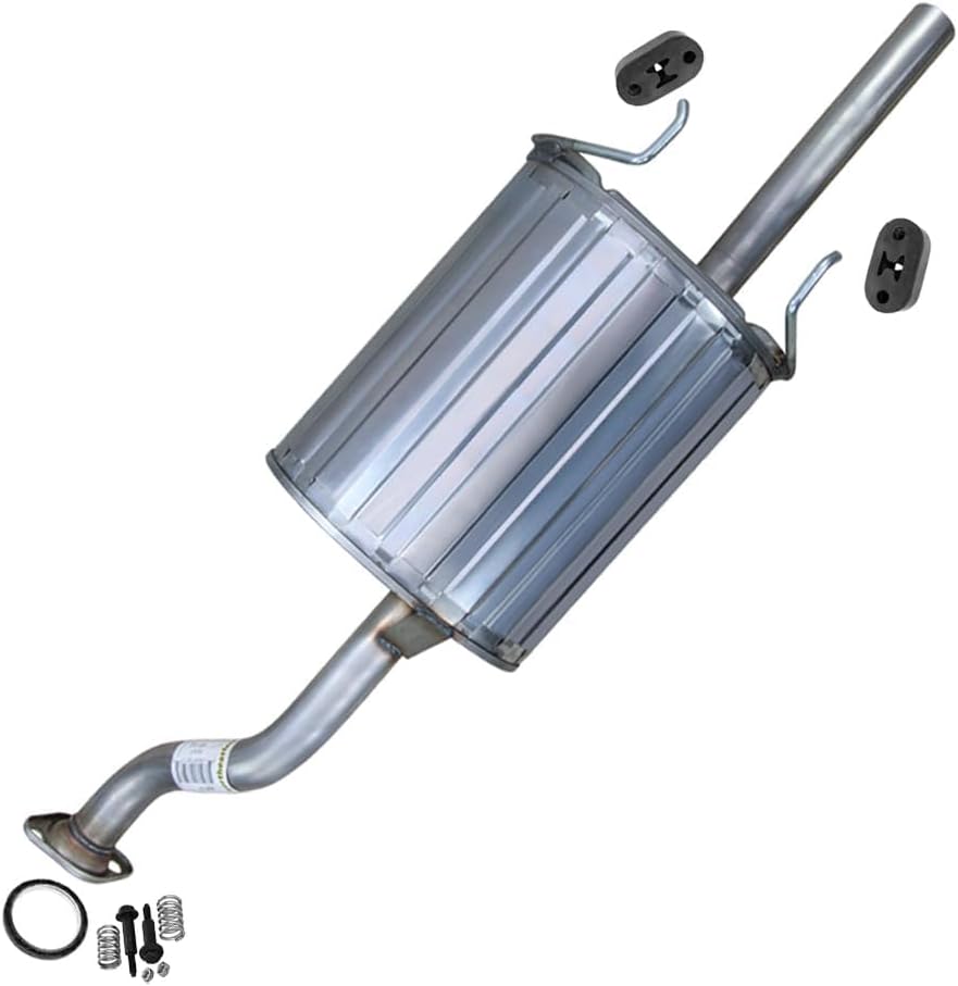 Exhaust Muffler Compatible for 1999-2000 Honda Civic 1.6L | Direct-Fit | Northeastern Exhaust | Free Gasket, Hangers, and Bolt Kit Included | Automotive Replacement Part