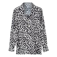 Paule Ka - Chemise en crêpe de chine imprimé grand léopard