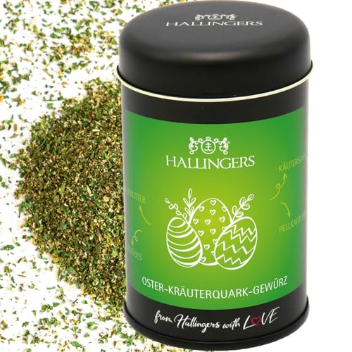 Hallingers Ostergeschenke für Osterkörbchen zu Ostern, Gewürz-Mischung für Quark Sauce & Kräuterbutter - Made in Germany