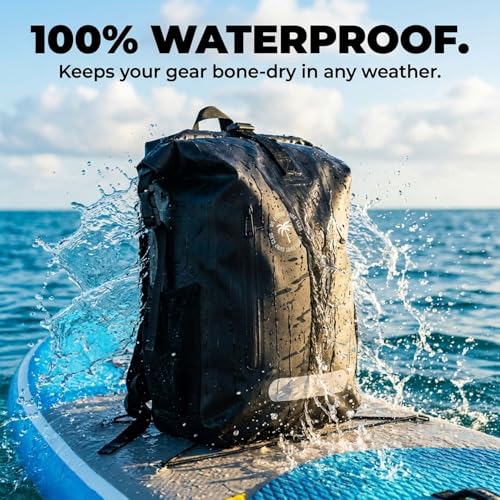 Image of Ho Stevie! 25L Waterproof Surf Backpack - Built For Adventure - Roll Top Closure Keeps Your Gear Dry In Bag