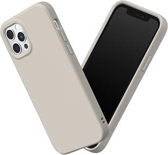 RhinoShield Case Compatible with [iPhone 12/12 Pro] | SolidSuit - Shock Absorbent Slim Design Protective Cover with Premium Matte Finish 3.5M / 11ft Drop Protection - Shell Beige