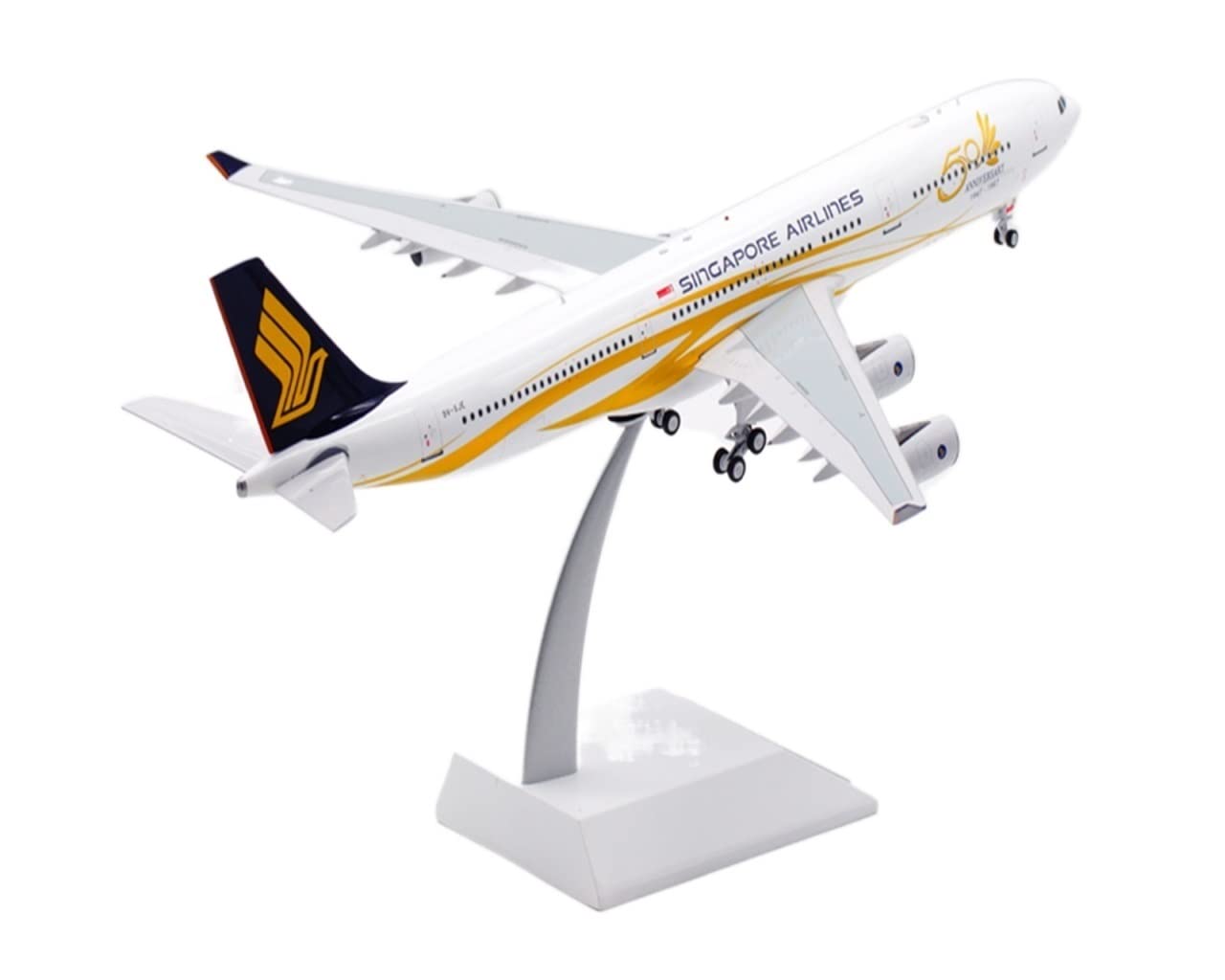 1:200 Scale Singapore Airlines A340-300 9V-SJE Alloy Plane Model