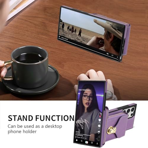Étui Samsung Galaxy A14 5G idéal pour voyager avec lanière et fermeture - 4
