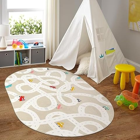 LIVEBOX 4'x6' Toy Car Rug Cover