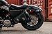 Dowco Willie & Max Brass Monkey Black Motorcycle Swingarm Bag - Dual Shock - Sportster - 59778-08 Black with Brass Buckles, 10.5