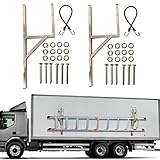 GaeaAuto 2pcs Universal Cargo Side Mount Ladder Racks fit for Enclosed Trailers Exterior or Interior