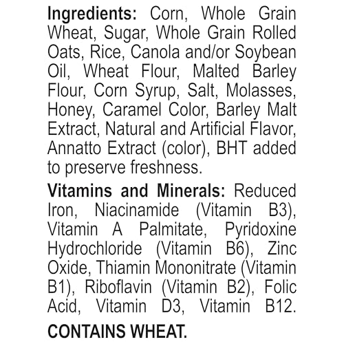 Honey Bunches of Oats Honey Roasted Breakfast Cereal Bag with Oats and Granola Clusters, Low Fat with Whole Grains, 32 oz Bag Cereal image 3