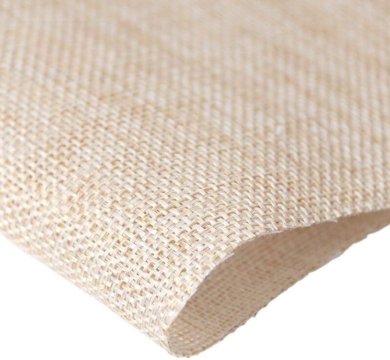 Speaker Grill Cloth， Speaker mesh Cover Cloth Antique Retro Sound-Transparent dust-Proof Linen Cloth Guitar Audio mask Cloth Background Cloth Linen Cloth(Beige)