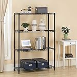 14x36x54 Inch 4-Shelf Storage Shelves Heavy Duty Shelving Unit for Kitchen Metal Shelves Garage Organizer Wire Rack Shelving Storage Unit Shelf Adjustable Utility NSF Certification Commercial - Image 2