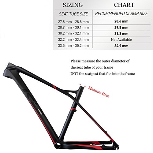 Quick Release Bicycle Seatpost Clamp Blue 34.9Mm #TOP2