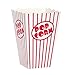 Popcorn Box Cardboard Red and White Striped Popcorn Boxes Popcorn Bucket for Movie Theater, Carnival, Party, Circus, (Red and White, 50)