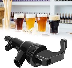OUSIKA 5pcs Draft Beer Dispensing Picnic Tap, Homebrew Plastic Faucet Black Plastic Squeeze Draft Beer Dispensing Picnic Tap Faucet Dispensers