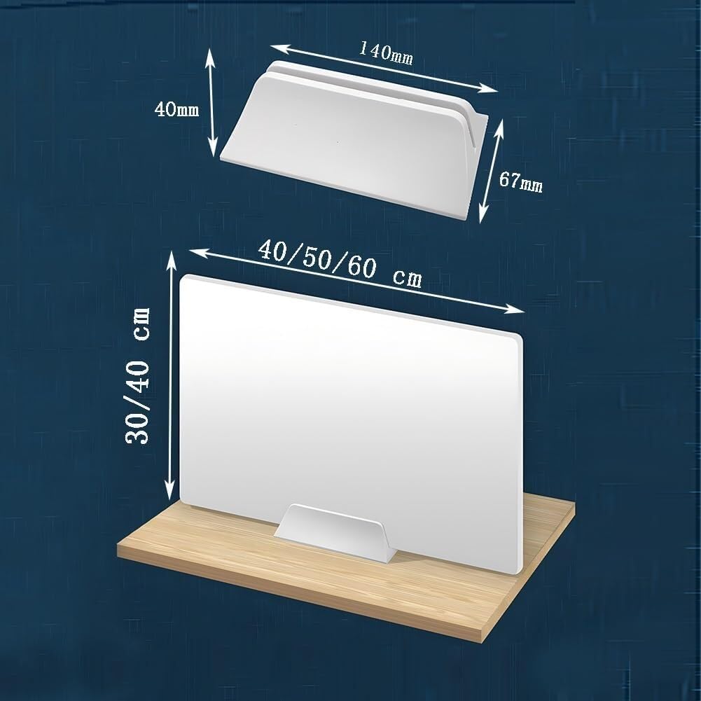 Desktop Privacy Divisore Panel40x30cm Insonorizzato Divisorio Ufficio Schermo di Riduzione del Rumore per Studenti & Professionisti Concentrato Lavoro & Studio Workstation Privacy Soluzione