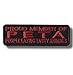 Produktbild Proud member of PETA - embroidered patch, 10 X 3 cm.