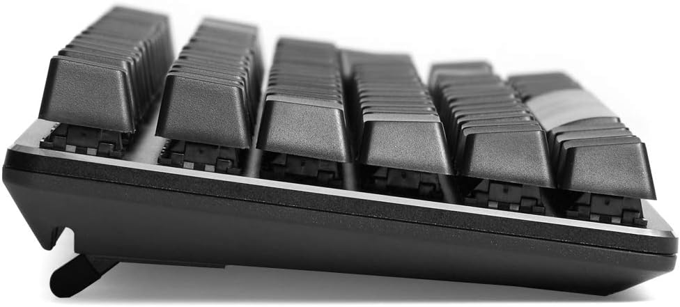 Side profile of the NOBRAND Magicforce 83-Key Mechanical Gaming Keyboard showing the ergonomic keycap height