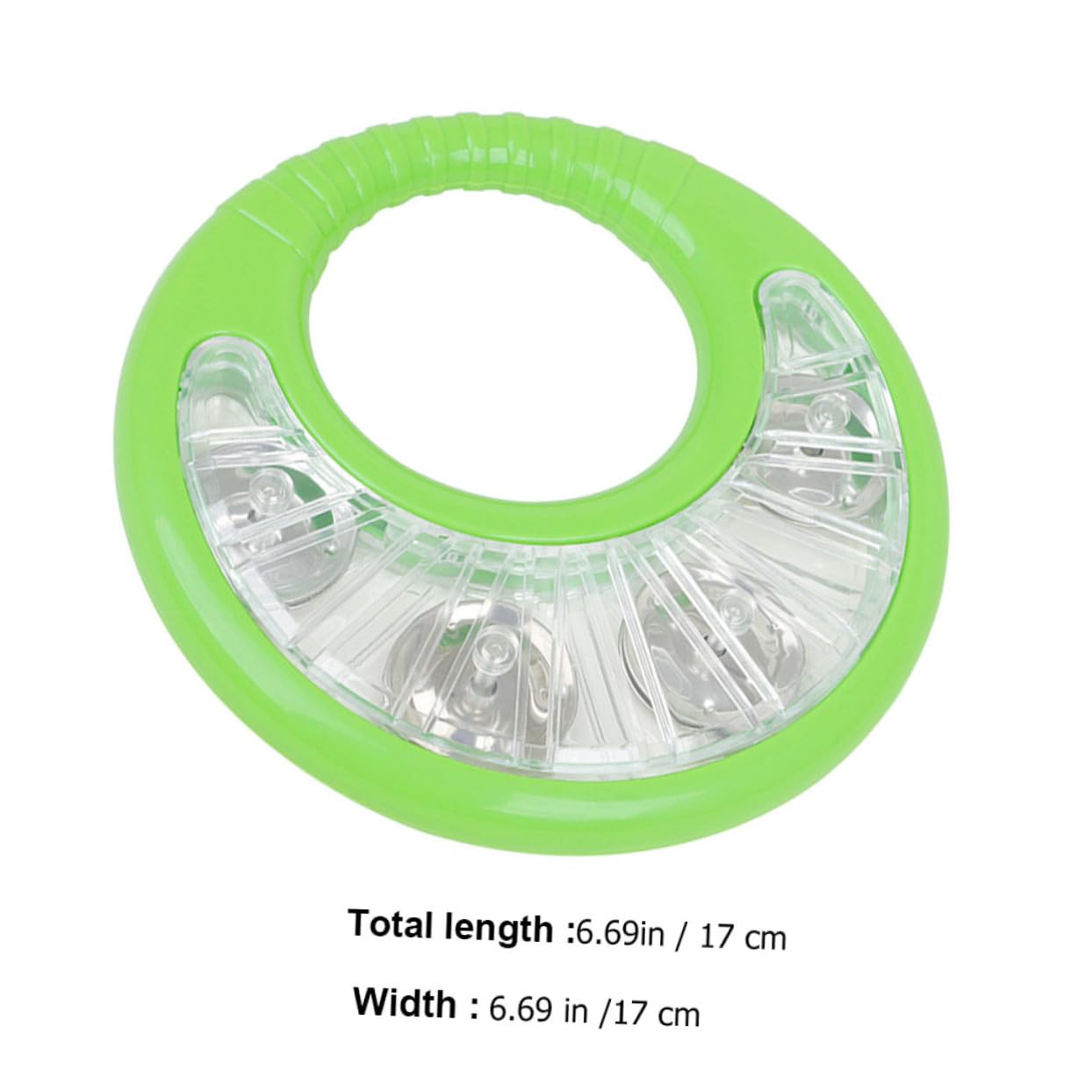 KOMBIUDA Educational Hand Drum Creative Plastic Musical Bell Shaker for Fun Indoor Play Safe and Design for Bright Sound to Engage Young