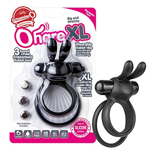 Screaming O Ohare Cock Ring, Black, X-Large #TOP12