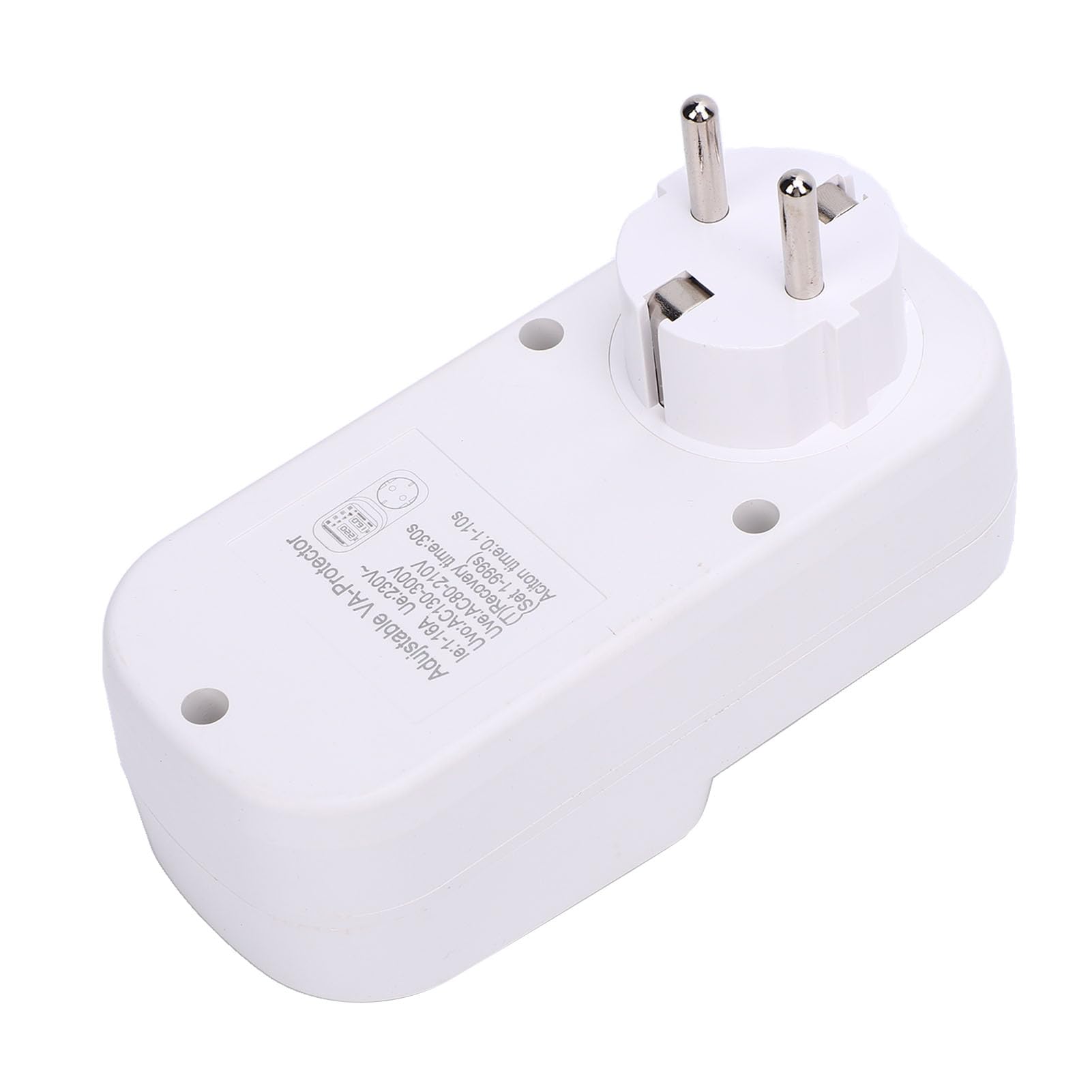 Protector Digital de Salida 16A Regulador de Voltaje Ajustable Protector de Corriente Automático con Pantalla LED para el Hogar