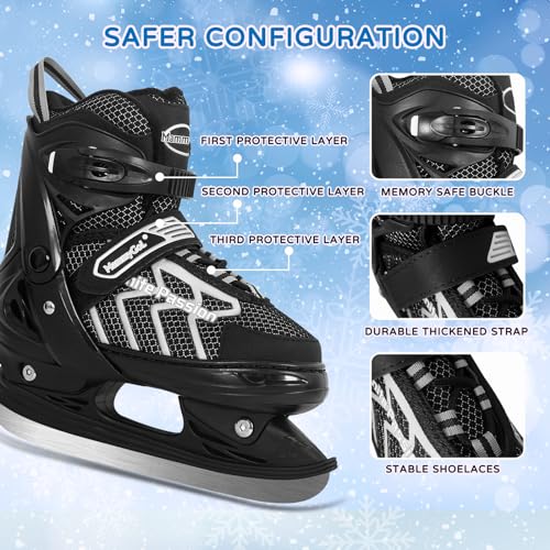 MammyGol Adjustable Youth Hockey Skates