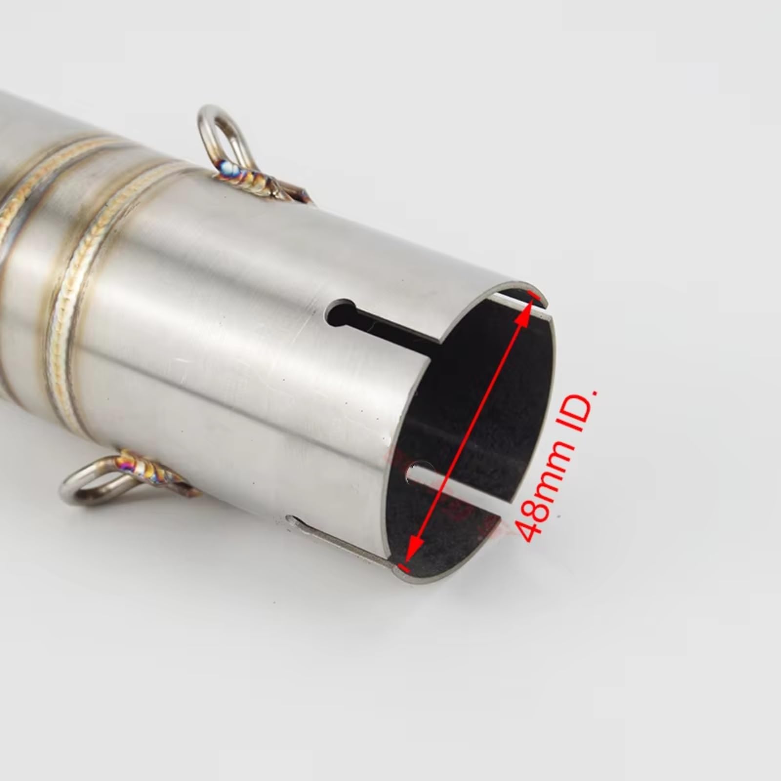 Motorrad Slip-On Auspuff Für CRF1100 Für CRF1100L 2020 2021 2022 Motorradauspuff 51mm Mittelverbindungsrohrabschnittsadapter Für Verbindungsrohr Motorradauspuffrohradapter