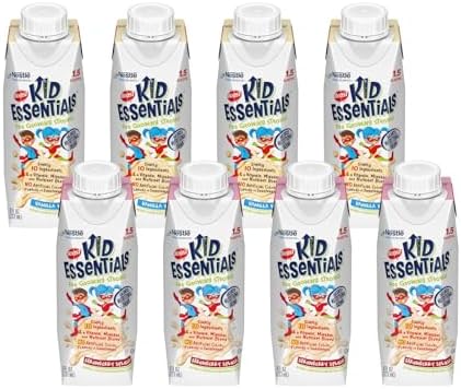 Boost Kid Essentials 1.5 Balanced Nutritional Drink (8 Fl Oz (Pack of 8), Vanilla & Strawberry)