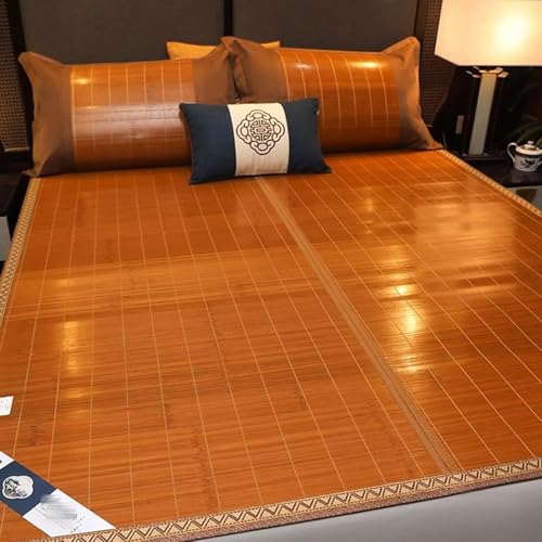 YQMHEZ Colchoneta de Bambú Refrescante para El Verano, Esterilla de Bambú, Colchoneta Bambú, Colchonetas para Dormir, Esencial el Dormitorio de Adultos, Niños Y Personas Mayores(180X220cm/70.8x86.6''