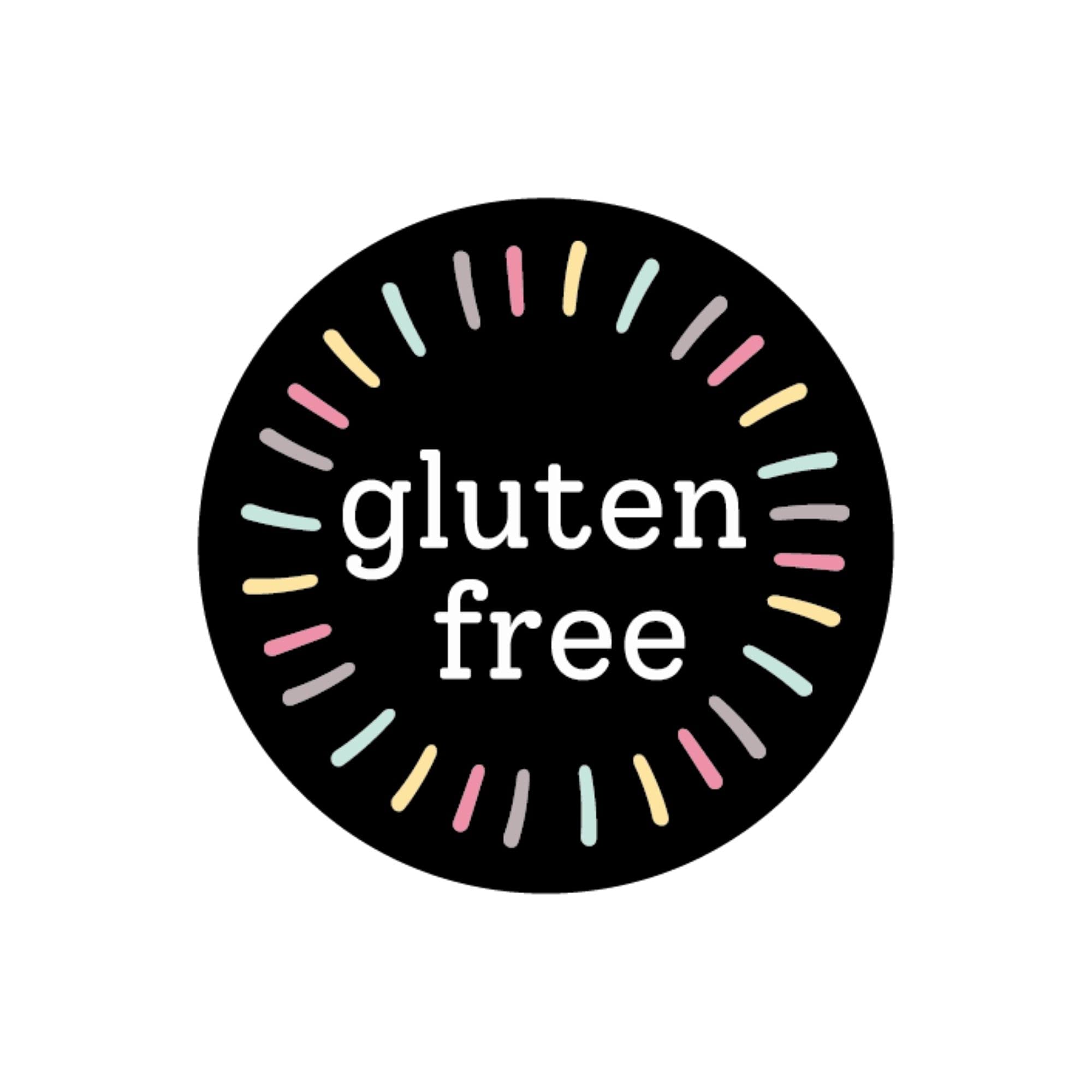 Mobiusea Creation Gluten Free Stickers Roll | 1.5 Inch | Waterproof | 500pcs Gluten Free Labels for Cookie Cupcake Stickers Homemade Bakery Bread Bags Labels Baked Goods Packaging